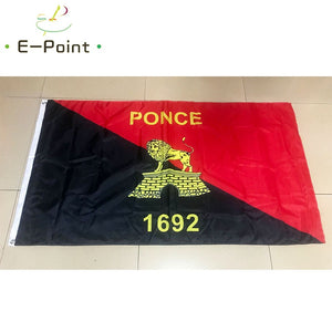 Ponce 1692 Puerto Rico Flags 3ft*5ft (90*150cm) Size Christmas Decorations for Home Flag Banner Gifts