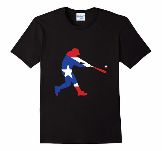 Fashion Men's Cotton T-Shirt Men's Puerto Rico Baseball T-Shirt Classic T-Shirt Design Your Own Tee Shirt