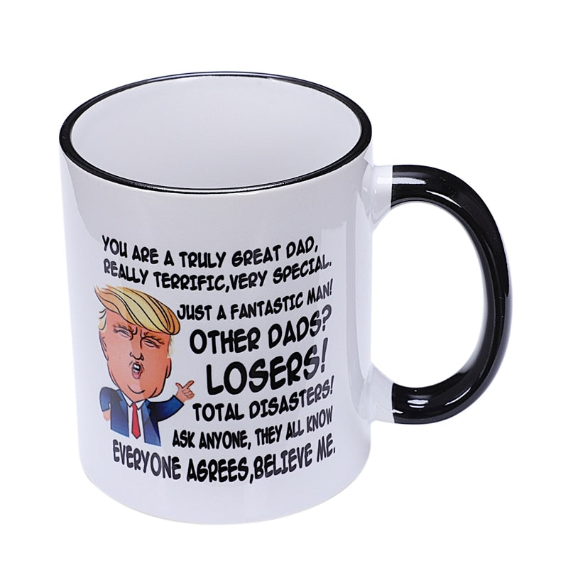 Gift For Dad, Donald Trump Great Dad Funny Mug Fathers Day Gift For Dad