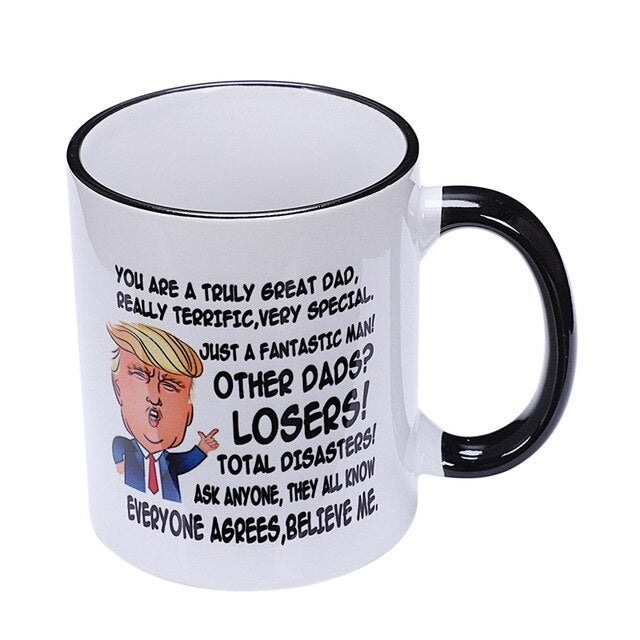 Gift For Dad, Donald Trump Great Dad Funny Mug Fathers Day Gift For Dad