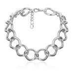 Punk Miami Cuban Choker Necklace Collar Statement Hip Hop Big Chunky Aluminum Gold Color Thick Chain Necklace Women Jewelry