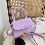 Crocodile patent mini Crossbody Bags For Women 2020 Small Handbag Small Bag PU Leather Hand Bag Ladies Designer Evening Bags