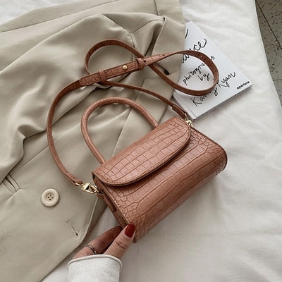 Crocodile patent mini Crossbody Bags For Women 2020 Small Handbag Small Bag PU Leather Hand Bag Ladies Designer Evening Bags