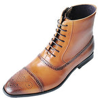 Classic Men Boots Poly Urethane Dress Shoes Outdoor Autumn Lace-UP  Ankle Boots