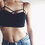 Summer Camis Women Sexy Modal Cotton Breast Cross Vest Tops Female Short Style Backless Tank Girls Brief Fashion Tanks Top