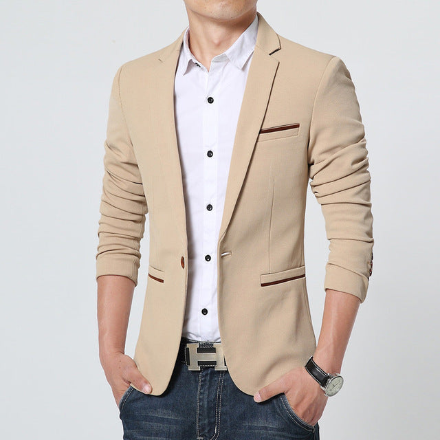 Men Blazer Brand New Luxury Business Casual Suit Men Blazers Set Formal Wedding Dress Beautiful Design Male Suit