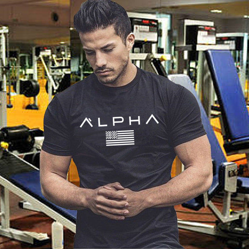 Running Shirts Men Short Sleeve Quick Dry Compression tshirt Fitness Tights Sport Shirt Men Gym jogging t shirt Sports Wear