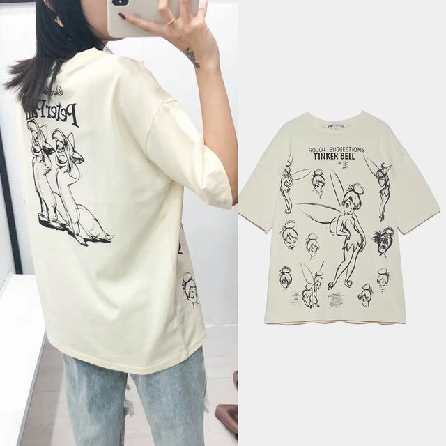T Shirt O-neck Women Clothing Print classic The Lion King Regular tops Graphic Shirt Streetwear Cotton Tee 2020 fashion cartoon