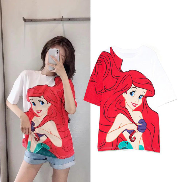 T Shirt O-neck Women Clothing Print classic The Lion King Regular tops Graphic Shirt Streetwear Cotton Tee 2020 fashion cartoon