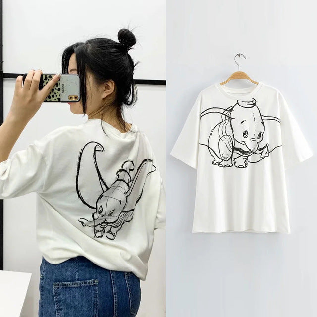 T Shirt O-neck Women Clothing Print classic The Lion King Regular tops Graphic Shirt Streetwear Cotton Tee 2020 fashion cartoon