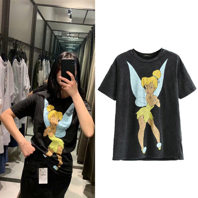 T Shirt O-neck Women Clothing Print classic The Lion King Regular tops Graphic Shirt Streetwear Cotton Tee 2020 fashion cartoon