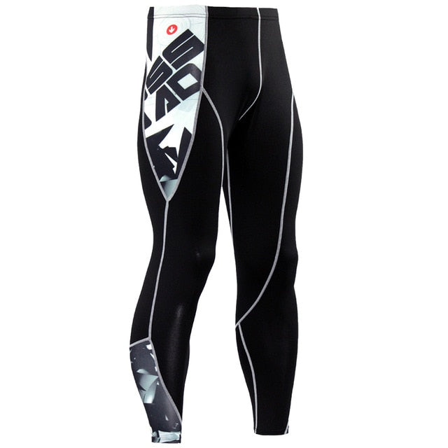 Plus Size 2pcs/set Mens Tracksuit Sport Suit Gym Fitness Compression Clothing Running Jogging Sport Wear Exercise Workout Tights