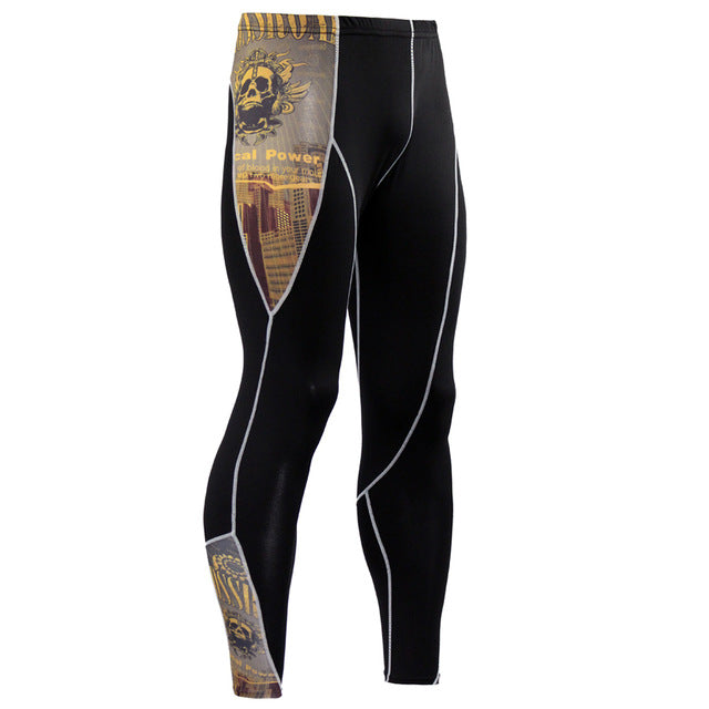 Plus Size 2pcs/set Mens Tracksuit Sport Suit Gym Fitness Compression Clothing Running Jogging Sport Wear Exercise Workout Tights