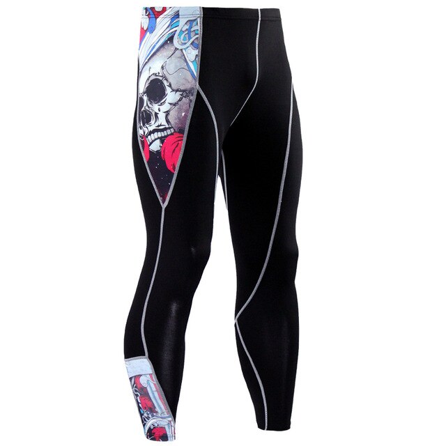 Plus Size 2pcs/set Mens Tracksuit Sport Suit Gym Fitness Compression Clothing Running Jogging Sport Wear Exercise Workout Tights