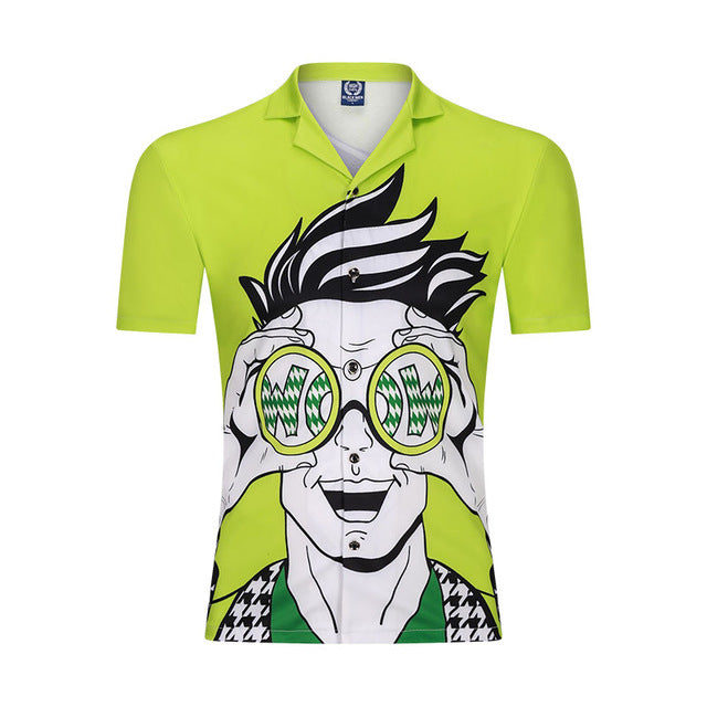 New 3D Men Beach Casual Shirt Printed Summer Short Sleeve Loose Streetwear Fashion Gym Sportwear Hip Hop Camisa Male Blouse 2020