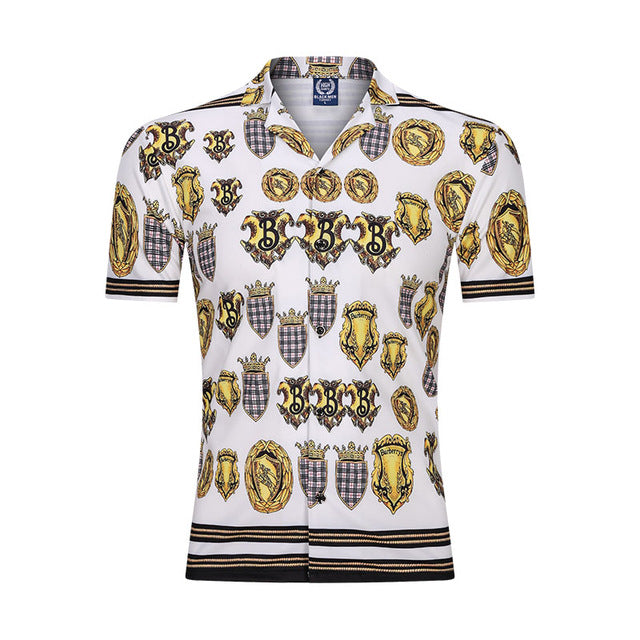 New 3D Men Beach Casual Shirt Printed Summer Short Sleeve Loose Streetwear Fashion Gym Sportwear Hip Hop Camisa Male Blouse 2020