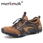 Summer Breathable Mesh Men's Sneakers Non-slip Wear-resistant Hiking Shoes for Men Big Size 50 Casual Sport Shoes