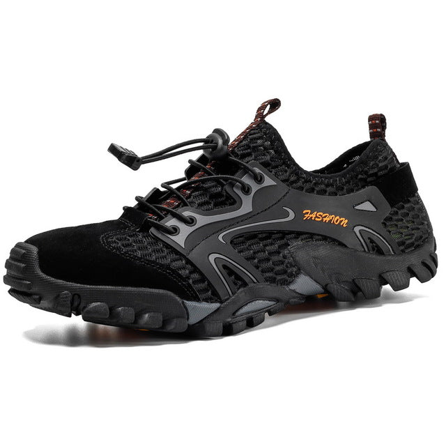 Summer Breathable Mesh Men's Sneakers Non-slip Wear-resistant Hiking Shoes for Men Big Size 50 Casual Sport Shoes
