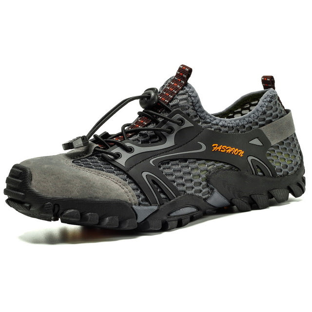 Summer Breathable Mesh Men's Sneakers Non-slip Wear-resistant Hiking Shoes for Men Big Size 50 Casual Sport Shoes