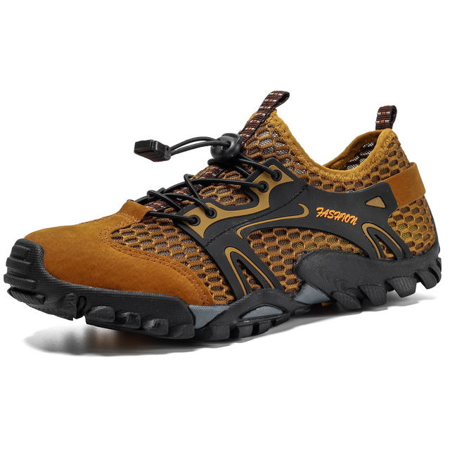 Summer Breathable Mesh Men's Sneakers Non-slip Wear-resistant Hiking Shoes for Men Big Size 50 Casual Sport Shoes