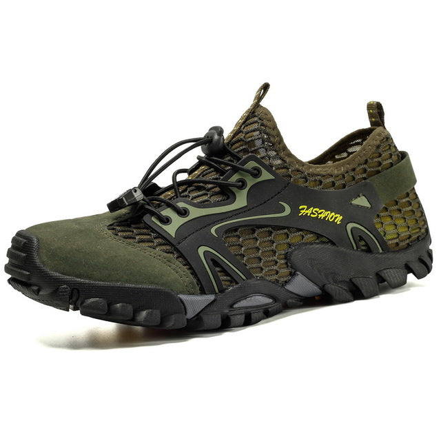 Summer Breathable Mesh Men's Sneakers Non-slip Wear-resistant Hiking Shoes for Men Big Size 50 Casual Sport Shoes