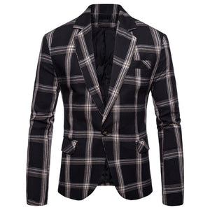 Riinr Brand Autumn Men Casual Blazer Suit Mens Cotton Suit Jacket Slim Fit Men's Classic Smart Casual Blazer For Male