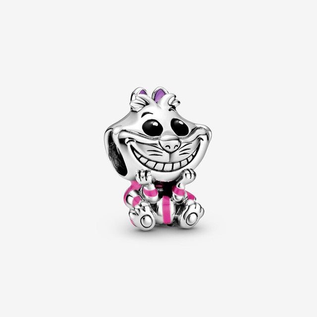 Fashion New 925 Sterling Silver Beads Lilo & Stitch Aristocats Charms fit Original Pandora Bracelets Women DIY Jewelry
