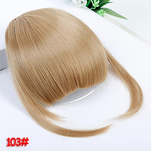 HOUYAN HAIR 6inch 4Color Clip In Hair Bangs Hairpiece Accessories Synthetic Fake Bangs Hair Piece Clip In Hair Extensions