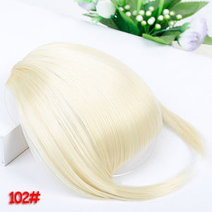 HOUYAN HAIR 6inch 4Color Clip In Hair Bangs Hairpiece Accessories Synthetic Fake Bangs Hair Piece Clip In Hair Extensions