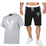 venom 2 Pcs/Set Men's Tracksuit Sports Suit Gym Fitness Compression Clothes Running Jogging Sport Wear Exercise Workout Set