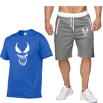 venom 2 Pcs/Set Men's Tracksuit Sports Suit Gym Fitness Compression Clothes Running Jogging Sport Wear Exercise Workout Set