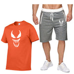 venom 2 Pcs/Set Men's Tracksuit Sports Suit Gym Fitness Compression Clothes Running Jogging Sport Wear Exercise Workout Set