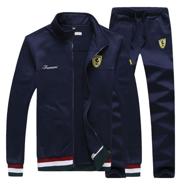 New Men's Sweatshirts Suit Designer Autumn Fashion Printing Slim Fat Baseball Jersey Suit Men Sportwear Leisure Suits 4XL BFF458