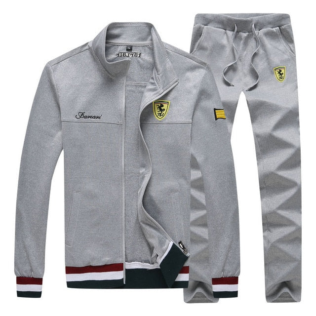 New Men's Sweatshirts Suit Designer Autumn Fashion Printing Slim Fat Baseball Jersey Suit Men Sportwear Leisure Suits 4XL BFF458