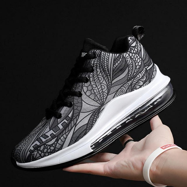 Rommedal male's sneakers air cushion net cloth sport trainer sneaker men outdoor colorfull anti-slip hard wear adult footwear