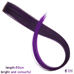 MUMUPI Long Straight color Hair Piece Hair Extensions Clip In hair extensions Highlight extensiones de cabello natural