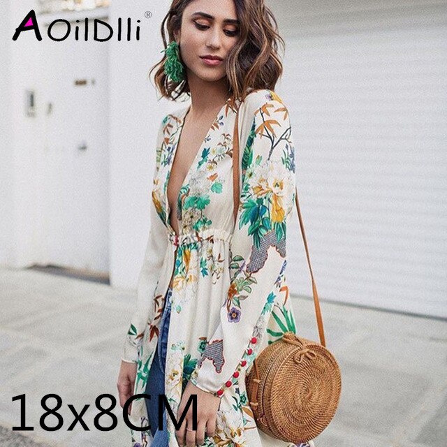 Round straw bag beach bag woven large capacity single shoulder hand crochet Summer girl bag