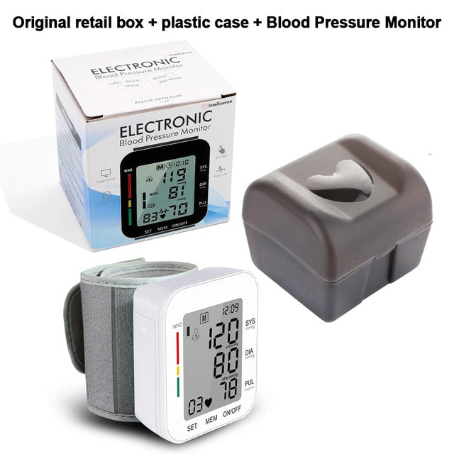 RZ Digital Wrist Blood Pressure Monitor Pulse Rate Heart Beat Rate Meter Device Medical Equipment Tonometer BP Sphygmomanometer