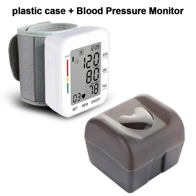 RZ Digital Wrist Blood Pressure Monitor Pulse Rate Heart Beat Rate Meter Device Medical Equipment Tonometer BP Sphygmomanometer