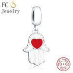 FC Jewelry Fit Original Pandora Charms Bracelet Authentic 925 Silver Paris Eiffel Tower Pendant Hanging Beads Berloque DIY Gift