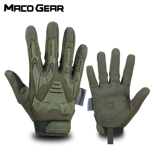 Sport Bike Cycling Gloves Windproof Wear Resistant Outdoor Hiking Riding Shockproof MTB Road Full Finger Bicycle Glove Men Woman