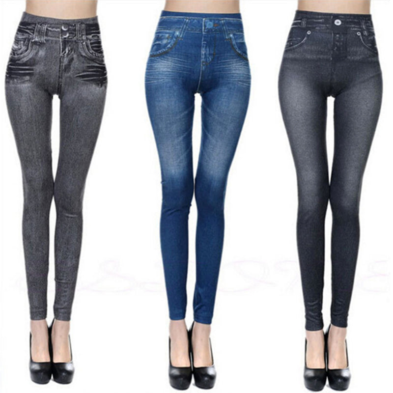 Push Up Seamless High Waist Warm Jeans Leggings Women Autumn and Winter Elas1tic0 Velvet Jeggings Pants Leggins Stretch well