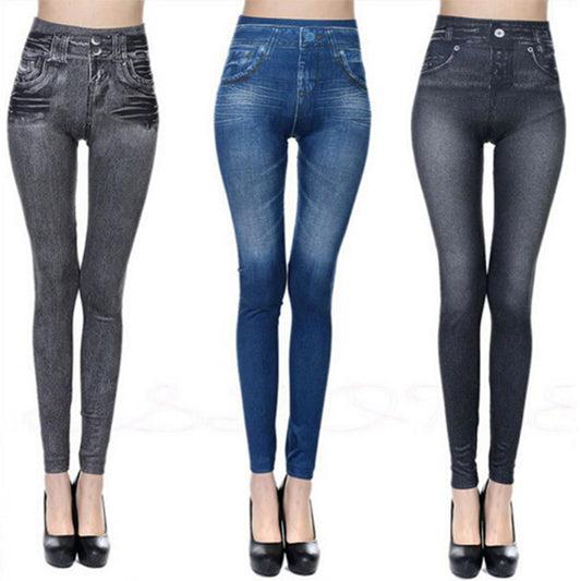 Push Up Seamless High Waist Warm Jeans Leggings Women Autumn and Winter Elas1tic0 Velvet Jeggings Pants Leggins Stretch well