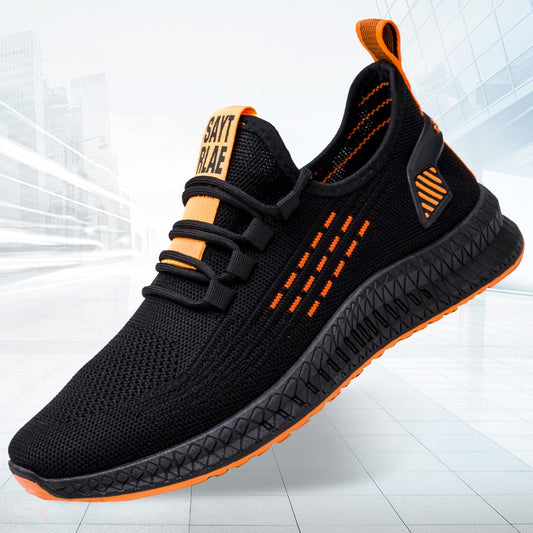 Fashion Sneakers Men Tennis Shoes Air Mesh Mens Trainers Lightweight Sport Shoes Men Black Footware Shoes Men Tenis Masculino