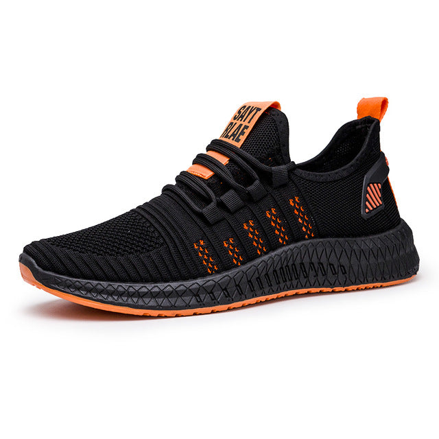 Fashion Sneakers Men Tennis Shoes Air Mesh Mens Trainers Lightweight Sport Shoes Men Black Footware Shoes Men Tenis Masculino