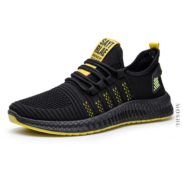 Fashion Sneakers Men Tennis Shoes Air Mesh Mens Trainers Lightweight Sport Shoes Men Black Footware Shoes Men Tenis Masculino