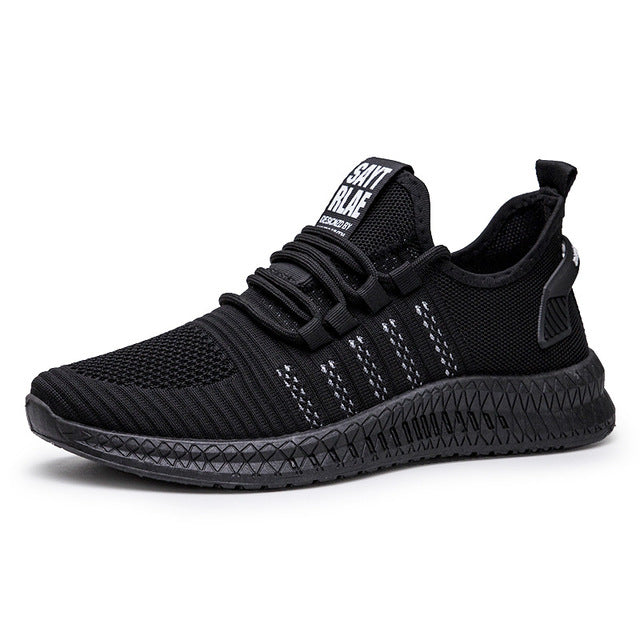 Fashion Sneakers Men Tennis Shoes Air Mesh Mens Trainers Lightweight Sport Shoes Men Black Footware Shoes Men Tenis Masculino