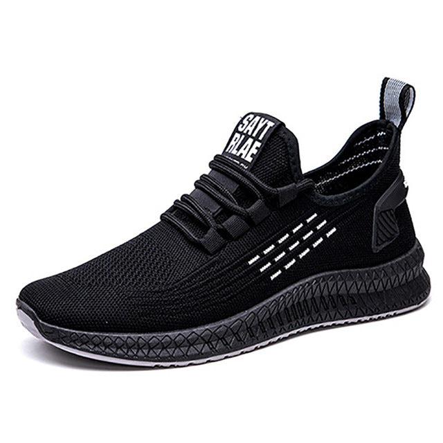 Fashion Sneakers Men Tennis Shoes Air Mesh Mens Trainers Lightweight Sport Shoes Men Black Footware Shoes Men Tenis Masculino
