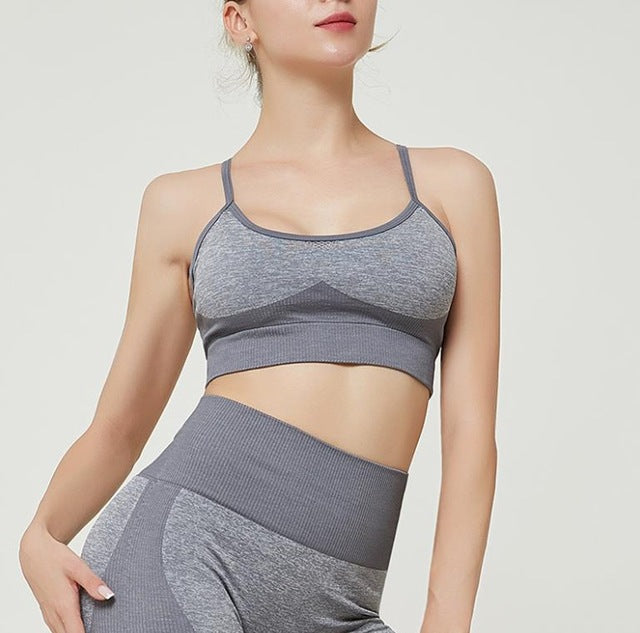 High Waist Yoga Pants Seamless Women Sports Leggings Fitness Solid Athletic Workout Long Tights Gym Running Trousers Girls