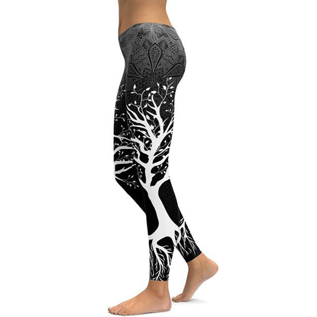 LI-FI Print Yoga Pants Women Unique Fitness Leggings Workout Sports Running Leggings Sexy Push Up Gym Wear Elastic Slim Pants